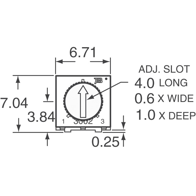 3362P-1-105TLF Bourns Inc.  Potenciómetros de ajuste